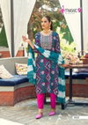 Khanak Vol 1 By Mystic 9 Rayon Embroidery Kurti With Bottom Dupatta Wholesalers In Delhi